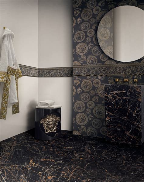 rivestimenti bagno versace mansarda immagini|Versace Ceramics.